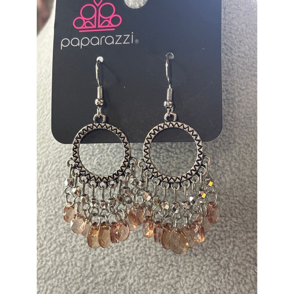 #1. Paparazzi Paradise Palace Earrings